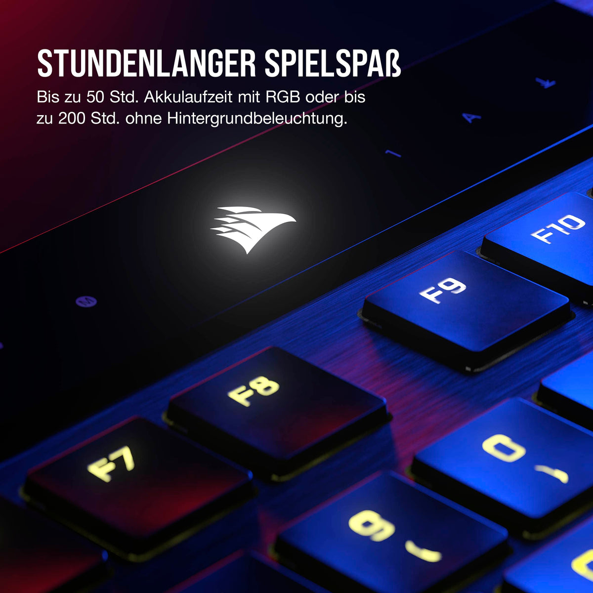 CORSAIR K100 AIR WIRELESS RGB Tastatur mecanică de gaming - Negru - CH-913A01U-DE