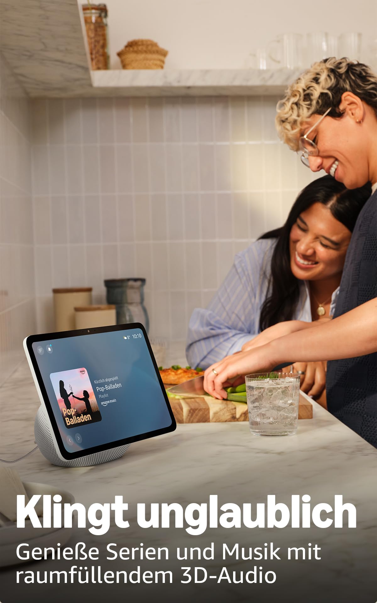 Amazon Echo Show 11 (latest generation) – Brilliant 11-inch display in Full HD resolution with larger screen area and 3D audio, graphite, with Alexa+ Early Access - E78T24