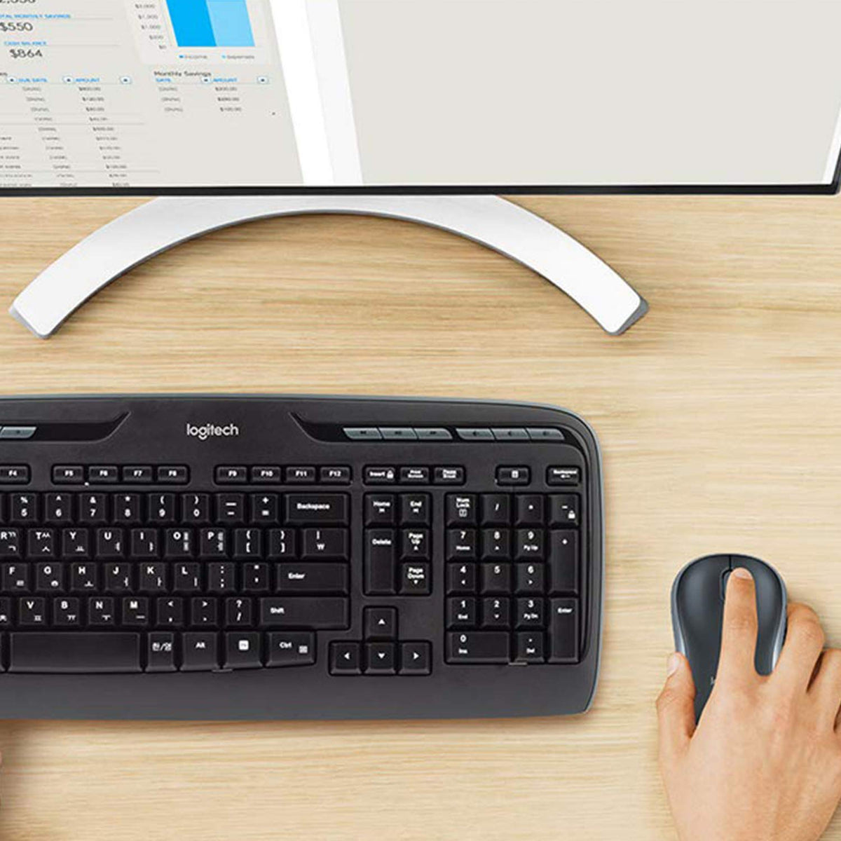 Logitech MK330 Wireless Keyboard-Mouse Set - 920-003986