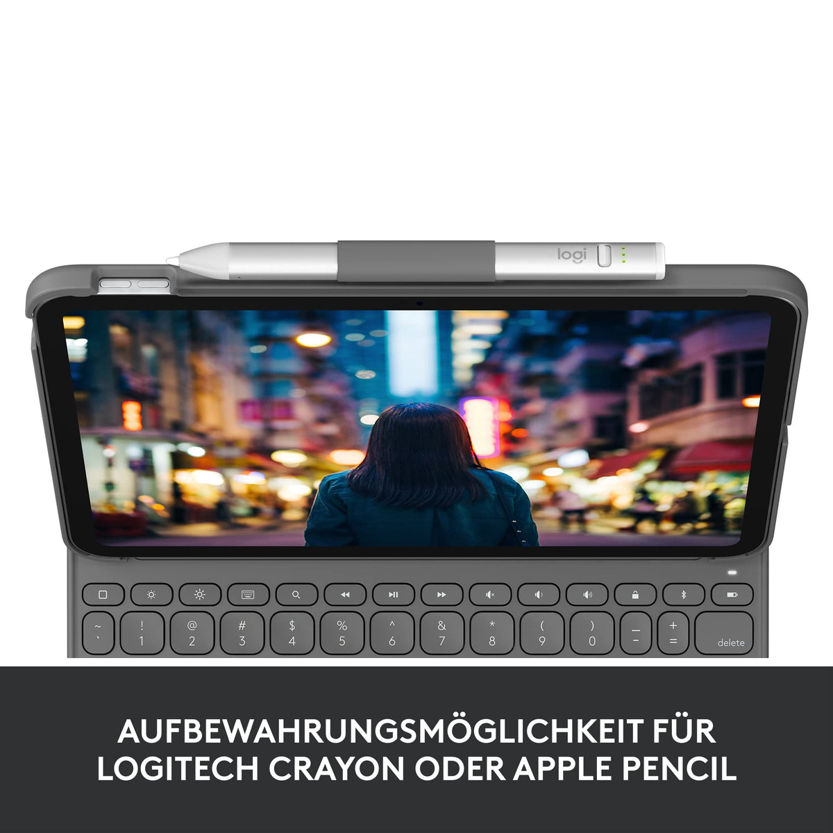 Logitech Slim Folio Tastatur-Cover pentru iPad (a 10-a generație și A16) - 920-011423