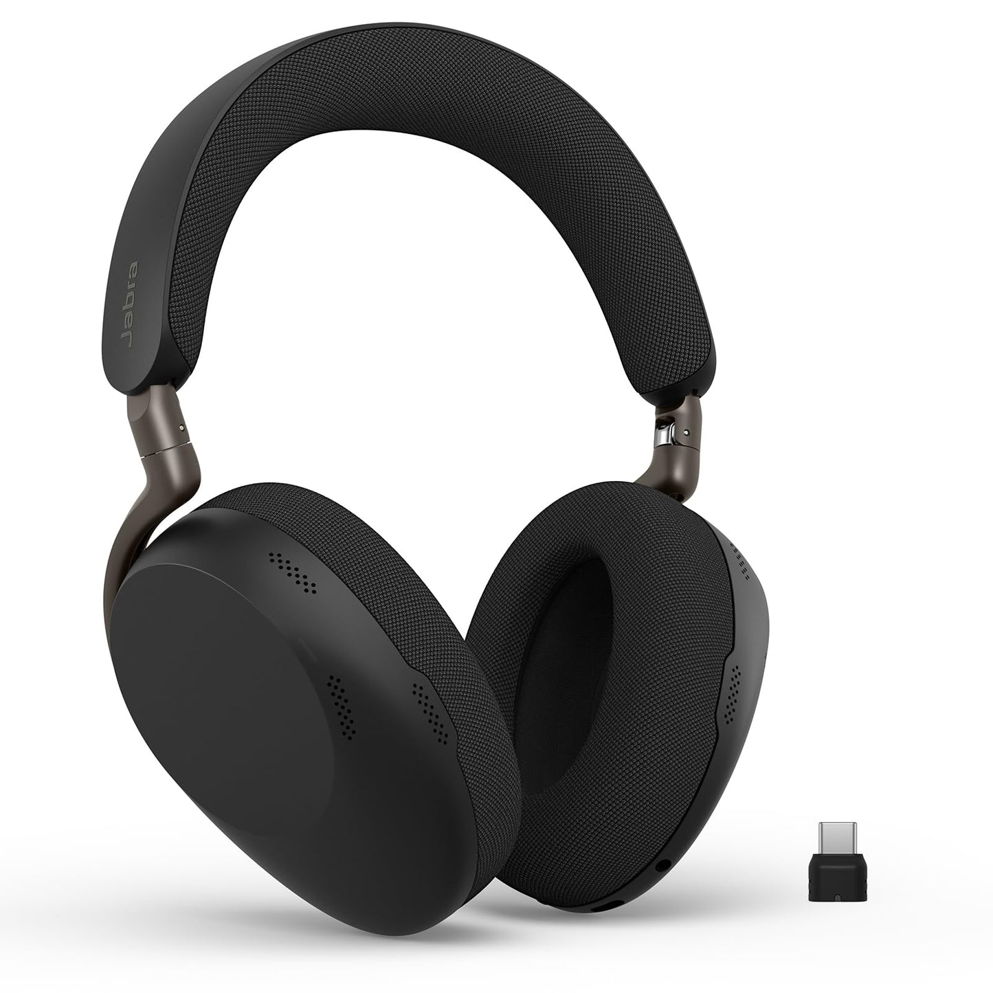 Jabra Evolve3 85 Over-Ear Bluetooth Headset Wireless with Microphone for Office, USB-C, AI Voice Call, Adaptive Active Noise Cancellation, 25h Battery, for Meeting Apps, Black - 38599-989-899