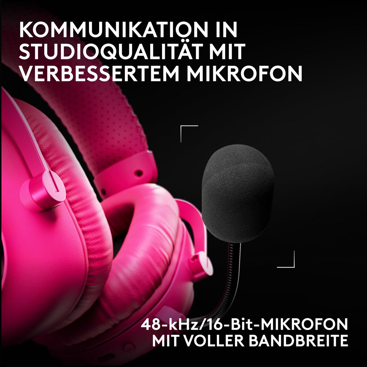 Logitech G PRO X3 Lightspeed Gaming Headset - Magenta - 981-001756