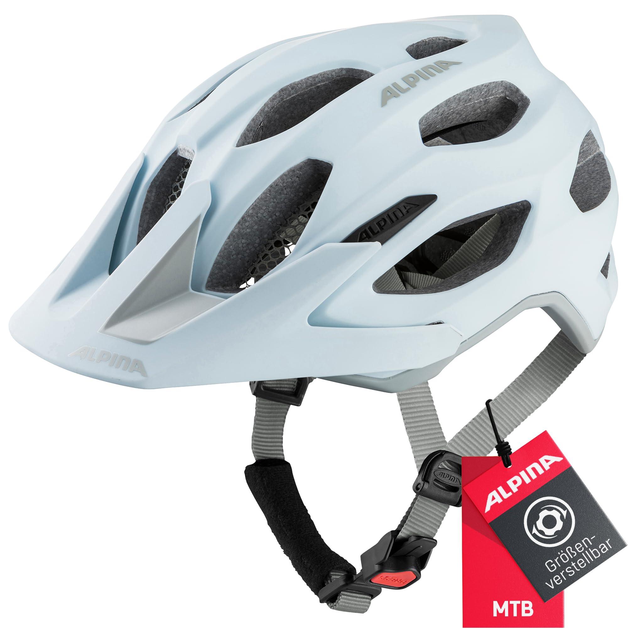 Alpina Carapax 2.0 MTB bicycle helmet, Dove Blue-Grey matt, 57-62 cm - A9725384