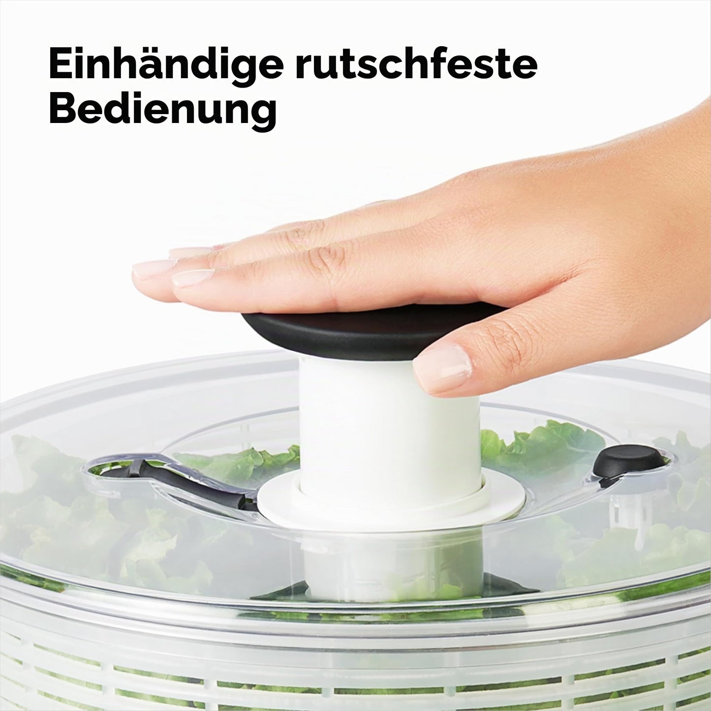 OXO Good Grips salad spinner with sieve and lid - for washing and drying salad - 1351580V4UK