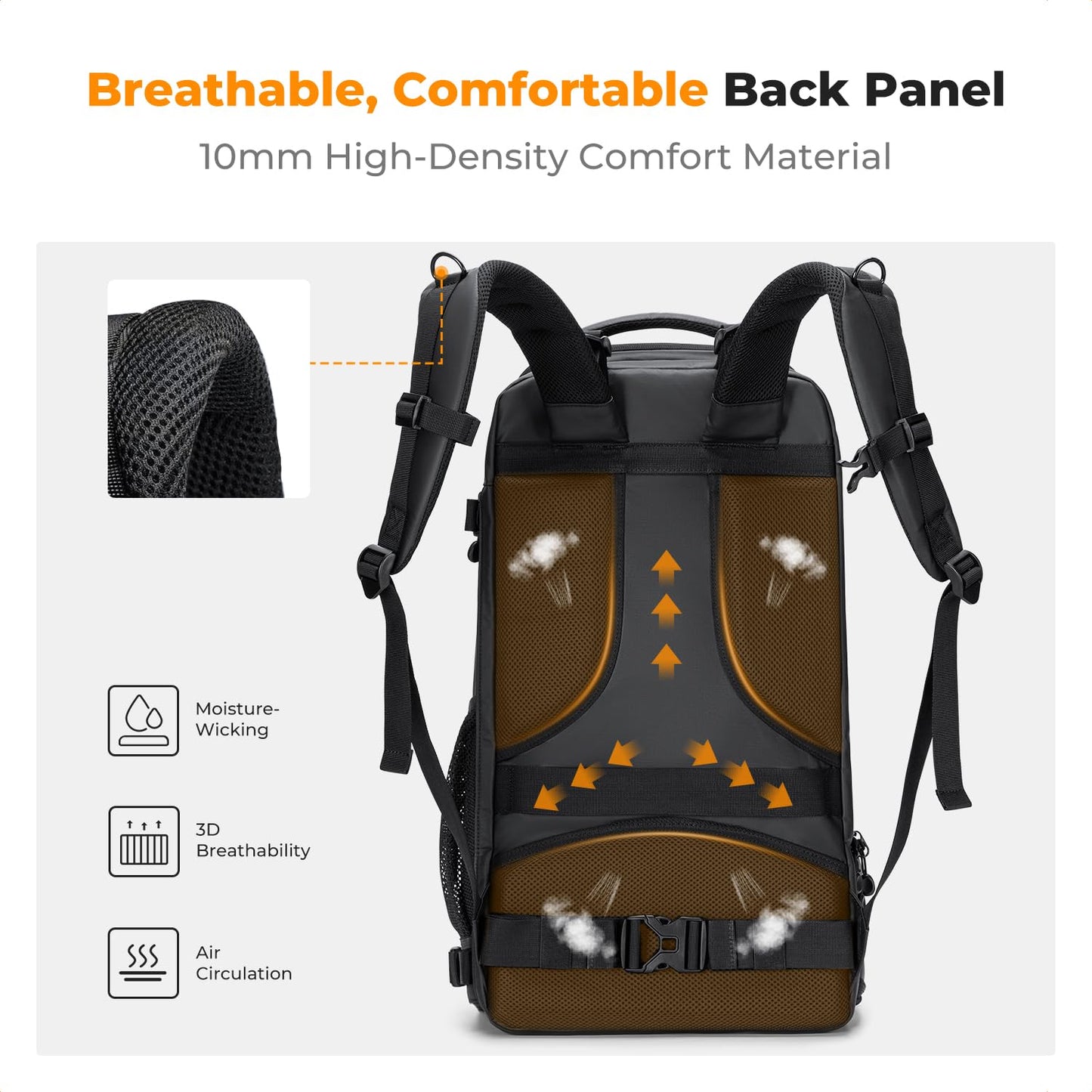 K&F CONCEPT Photo Backpack Large Camera Backpack 30L Waterproof Camera Backpack with Rain Cover for DSLR SLR SLR Cameras Tripods 16 Inch Laptop - KF13.178V1