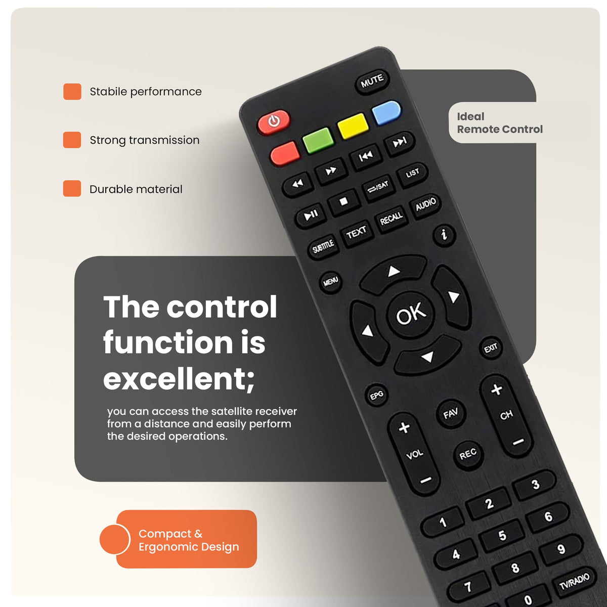 Hd-line 20900 HD Sat Receiver Satellite DVB S2 HD Receiver for SAT Digital Satellite SAT Receiver (DVB-S/S2, HDMI, SCART, 2X USB 2.0, Full HD 1080p) (Pre-programmed for Astra Hotbird and Türksat) - HD-LINE