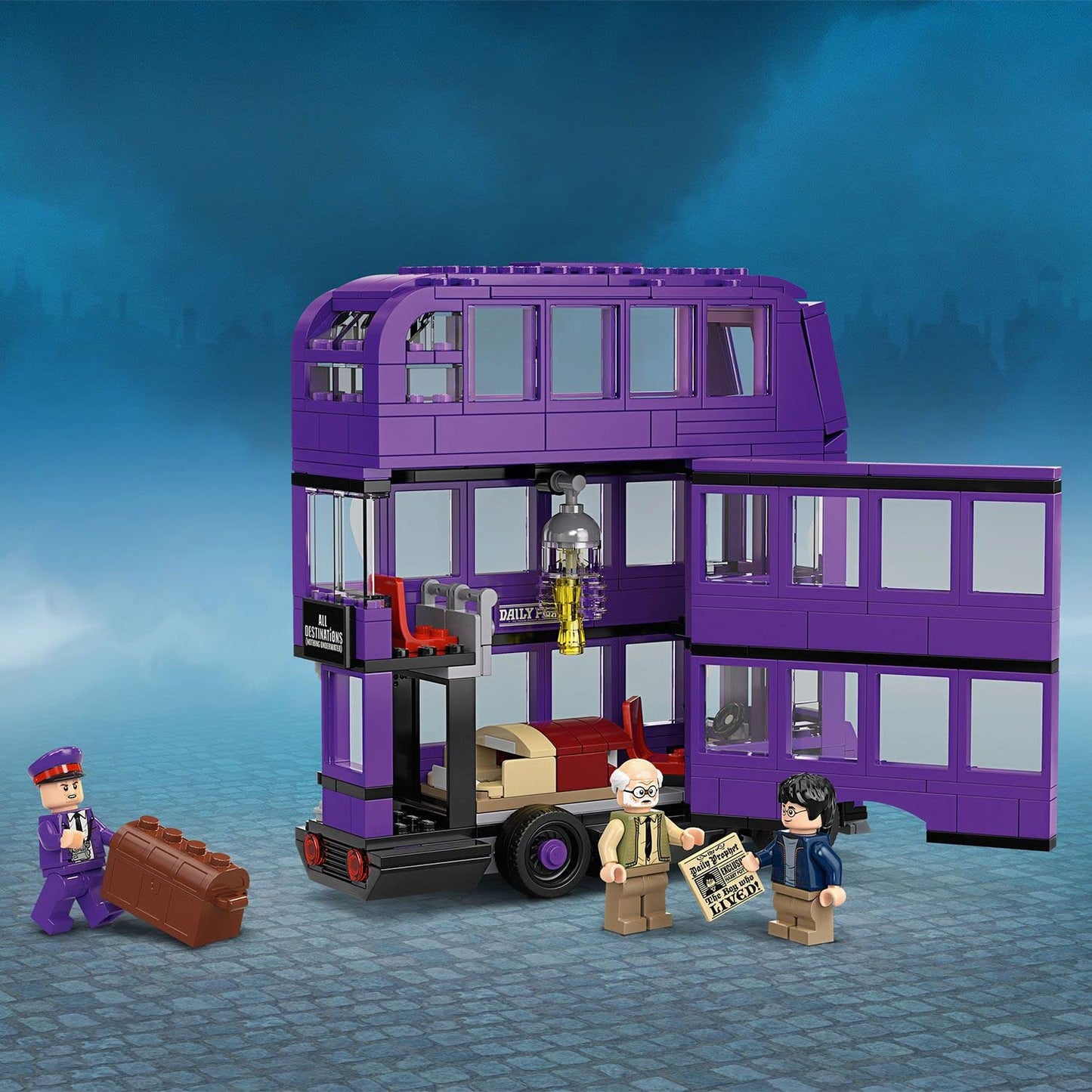 LEGO 75957 Harry Potter The Knight Bus Toy, Triple Decker Bus, Collector's Set with Minifigures