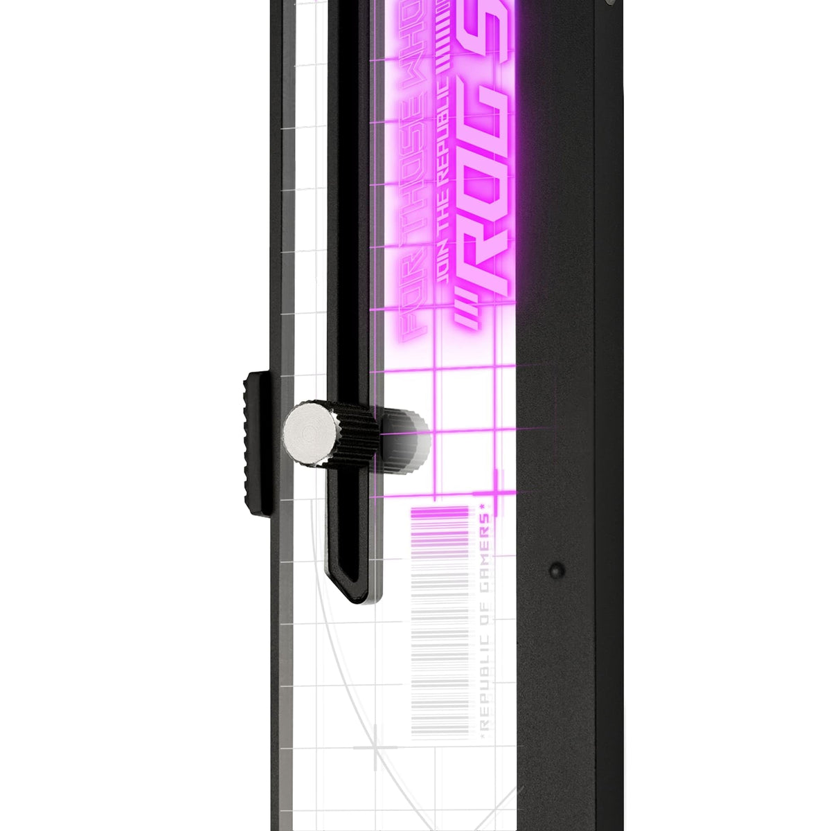 ASUS ROG Strix ARGB graphics card holder (GPU holder, AURA Sync ARGB lighting, adjustable size, easy installation, compatible with ATX cases, black) - ASUSTeK