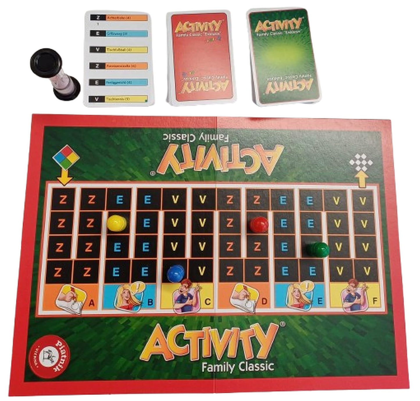 Piatnik 606076 - Activity - Family Classic Exclusive - The classic game as a combination of Activity Junior and Activity Original - pantomime, drawing, explaining, party game