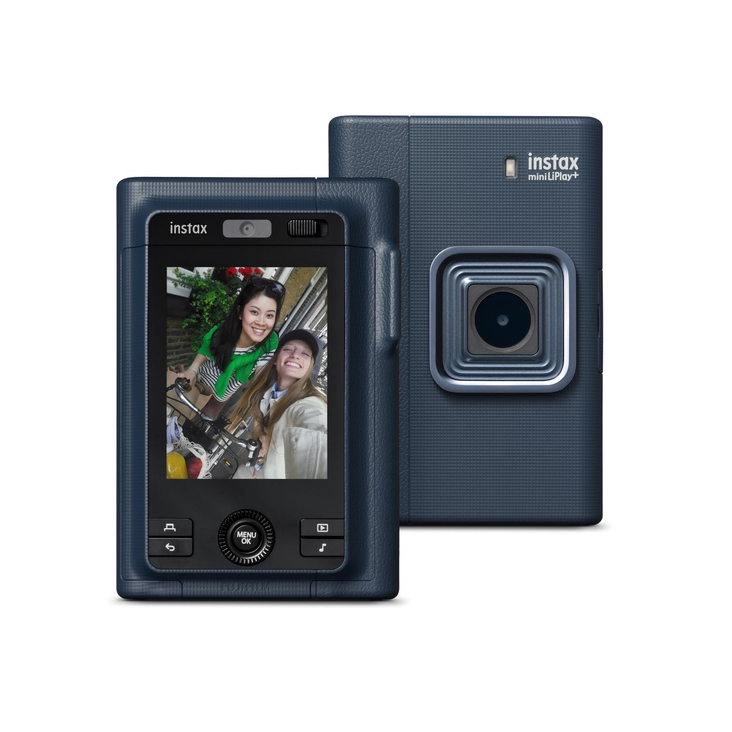 FUJIFILM instax mini LiPlay+™ hybrid instant camera, Midnight Blue