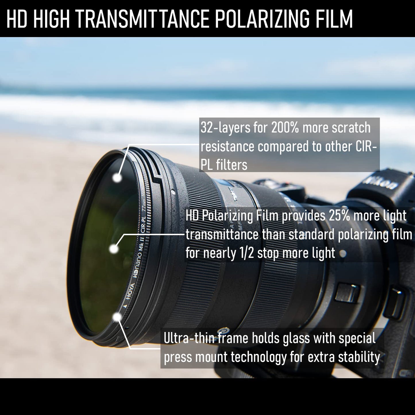 Filter Hoya HD Nano MkII CIR-PL 82mm - YYP4182