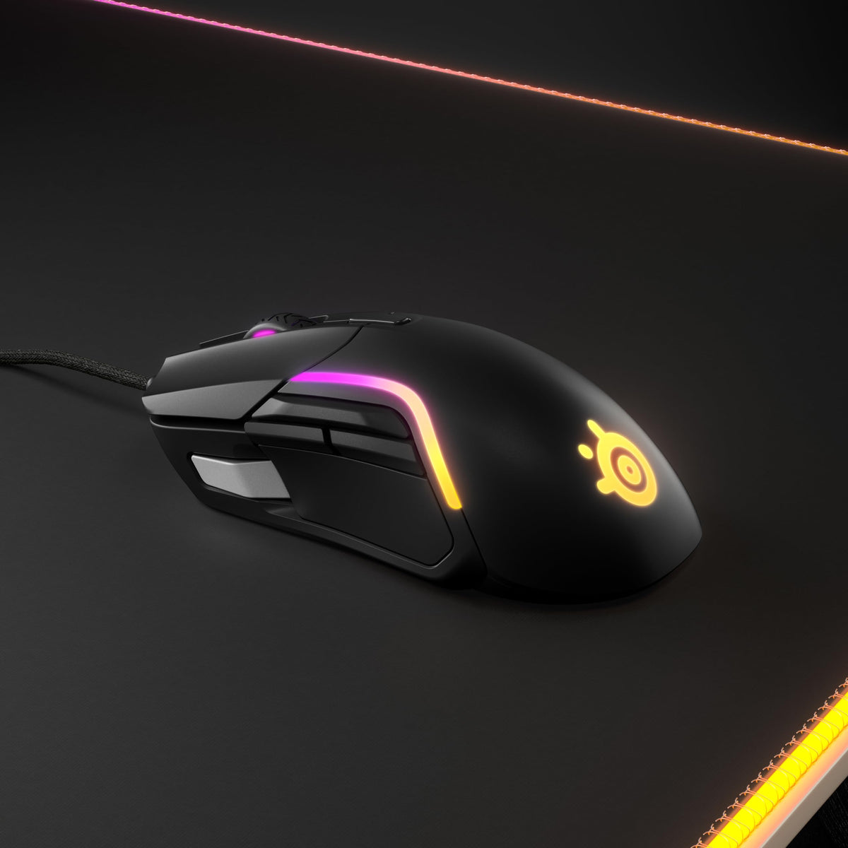 SteelSeries Rival 5 - Gaming Mouse - TrueMove Air Optical Sensor with 18,000 CPI - 9 programmable buttons - Ultra-lightweight 85 grams, Black - 62551