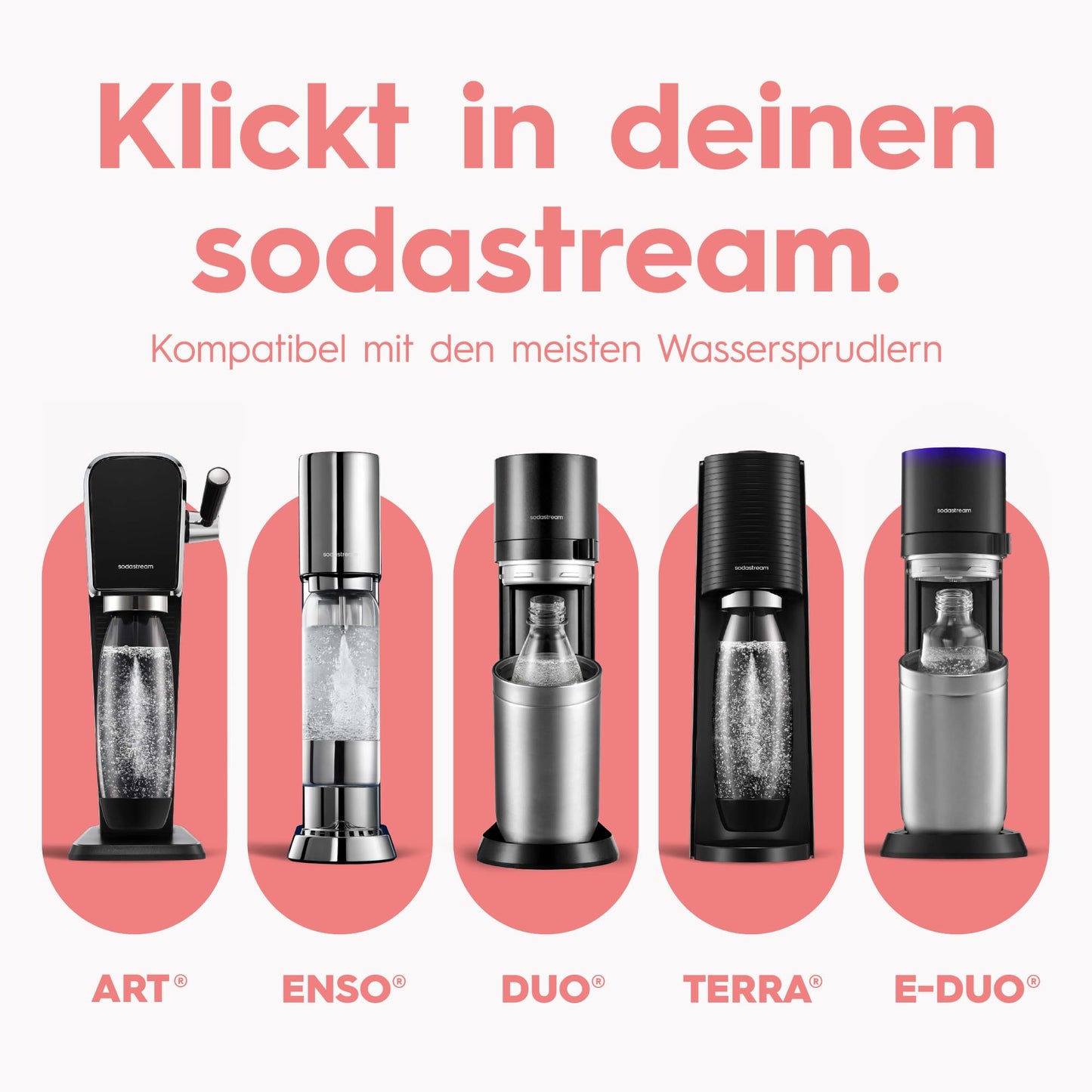 Sodastream Fizz & Go Stainless Steel Soda Bottle 0.9L Double Wall Insulated Thermos Bottle Keeps Hot & Cold for Carbonated Drinks Compatible with DUO, TERRA, ART, ENSO, Papaya Orange - 1062418440