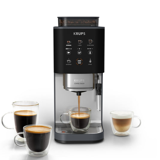 KRUPS Coffee Crush Edition, Espresso-Masina de cafea automată, doar 15 cm lățime - SA404BE1