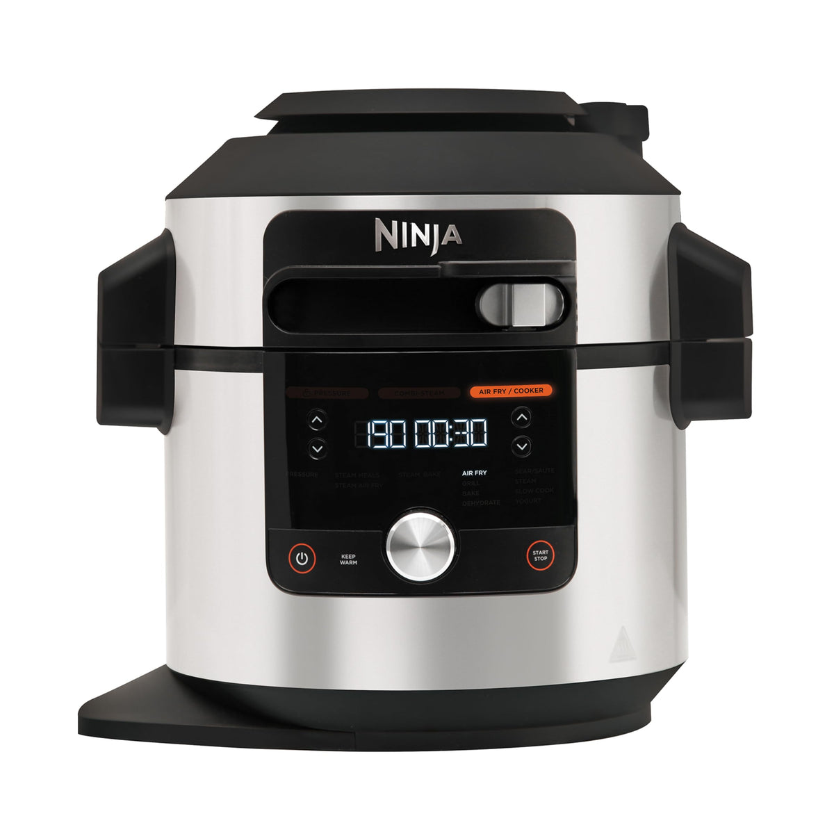 Ninja Foodi MAX Multicooker with SmartLid, 7.5L, 12-in-1 Multicooker, Pressure Cooker for Quick Cooking, Air Fryer for Hot Air Frying, Slow Cooker for Slow Cooking, Stainless Steel, OL650EU