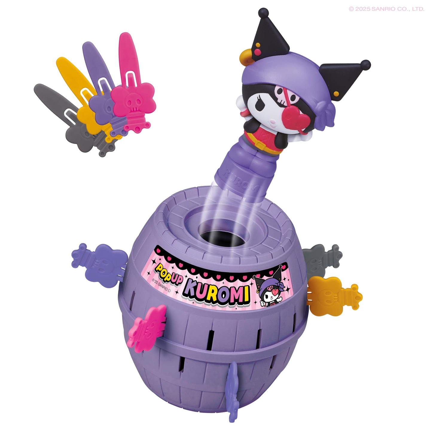 TOMY Pop Up Kuromi Game, Action Game for Children, 2-4 Players, Ages 4 and Up, Fun Family Game, Pop Up Kuromi Toy - T73865US