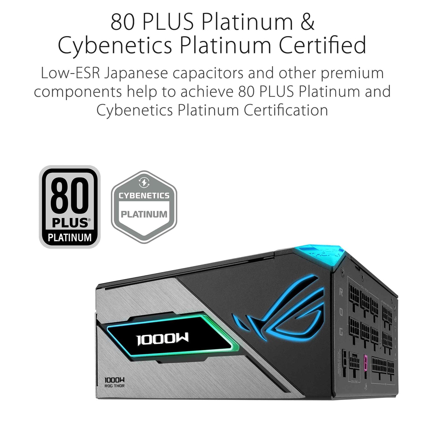 ASUS ROG Thor 1000W Platinum III gaming power supply - 90YE00V3-B0NA00