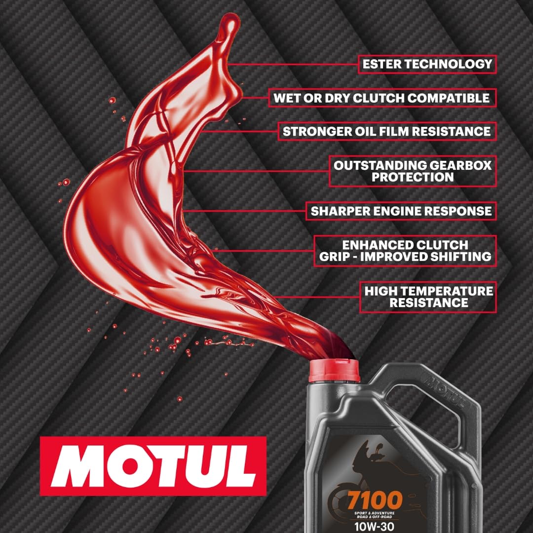 Motul 104090 7100 4T, 10W-30, 4L