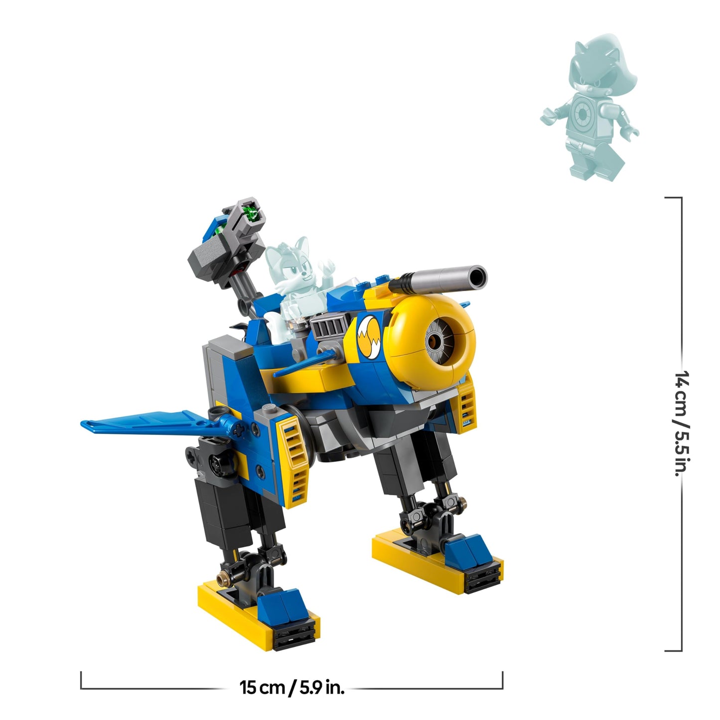 LEGO Sonic the Hedgehog Cyclone vs. Metal Sonic - toy mech to collect with 2 video game minifigures - gift idea for boys and girls aged 8 and up & teenager gaming fans 77002
