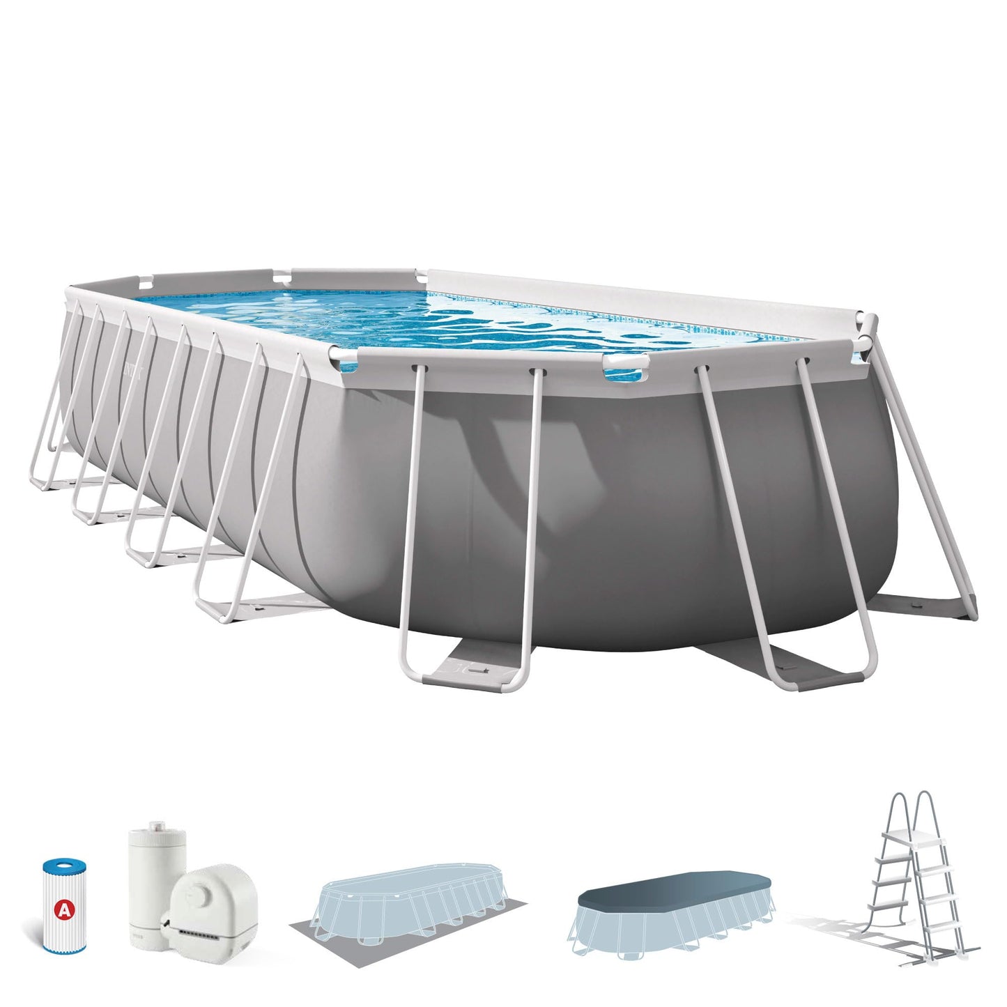 Intex 20Ft X 10Ft X 48In Prism Frame Oval Pool Set - 26798
