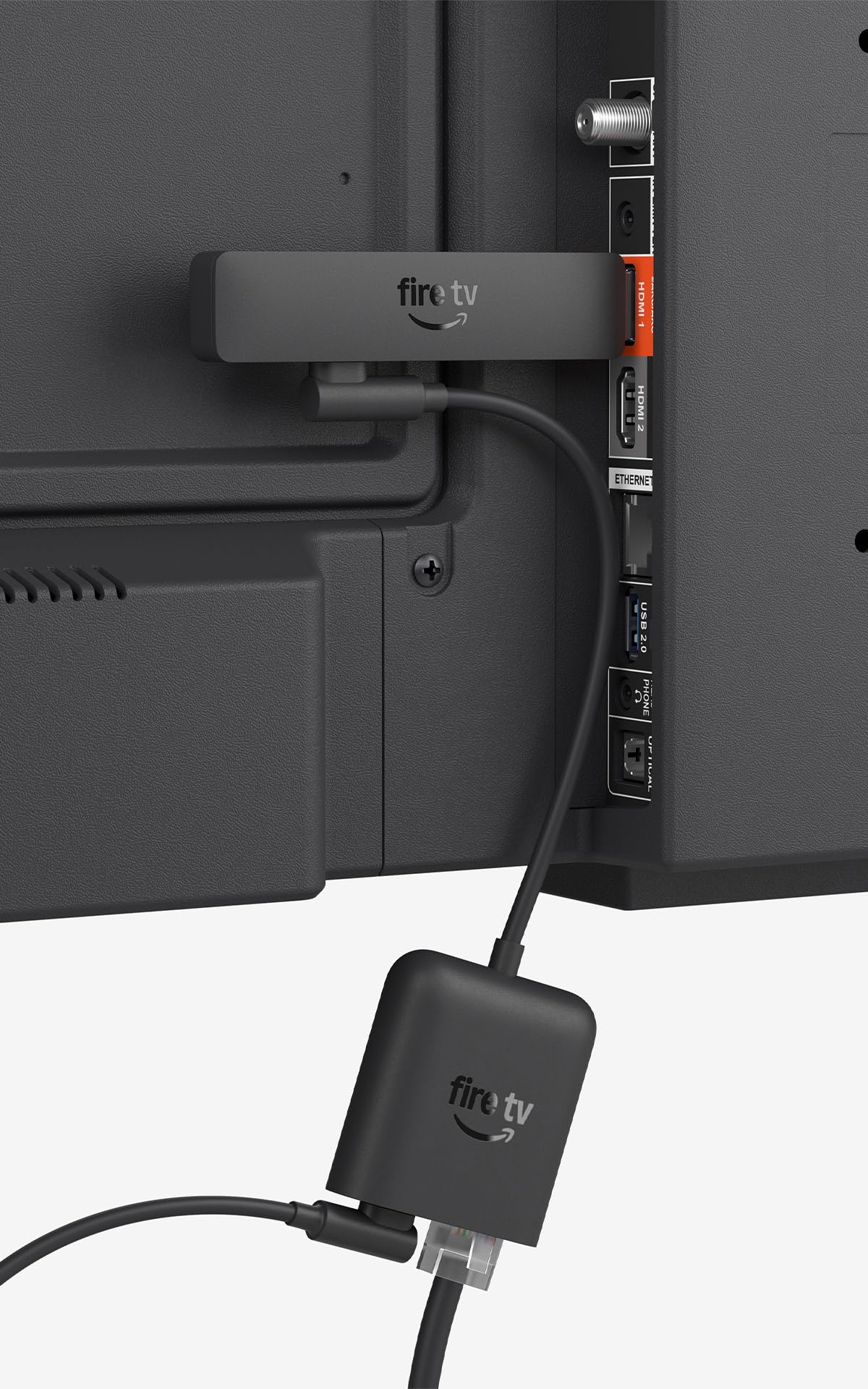 Right-angled USB-C Ethernet adapter for Fire TV Stick HD (latest generation) - 53-101100