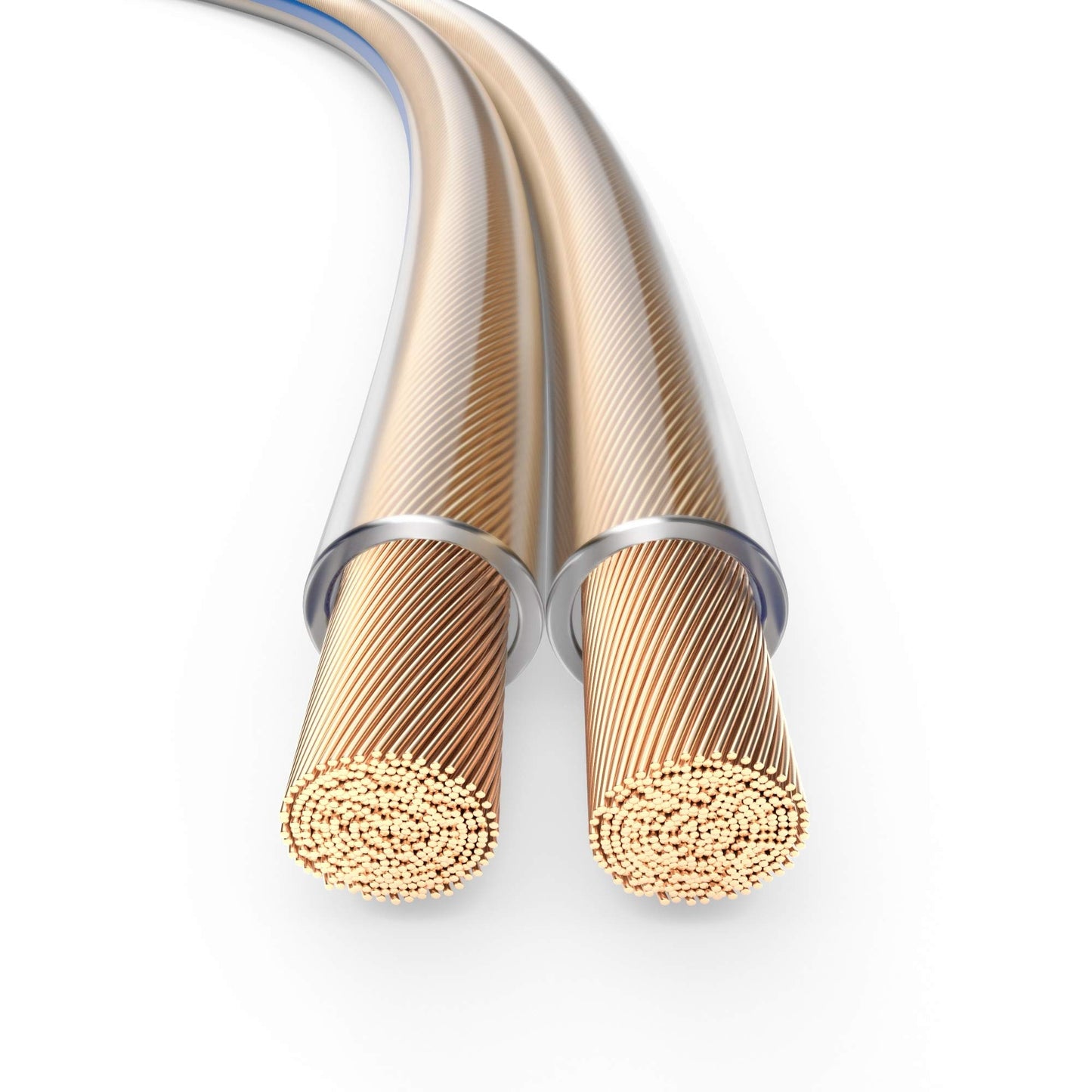 PureLink speaker cable OFC 2x1.50mm² (0.10mm), 15.0m, transparent with blue characteristic curve - SP000-015