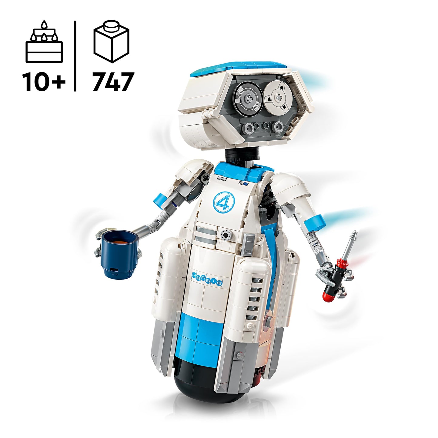 LEGO ǀ Marvel The Fantastic Four H.E.R.B.I.E. - Building set - Marvel collector's item for children aged 10 and over - Room decoration for the film - movable robot - gift - 76339