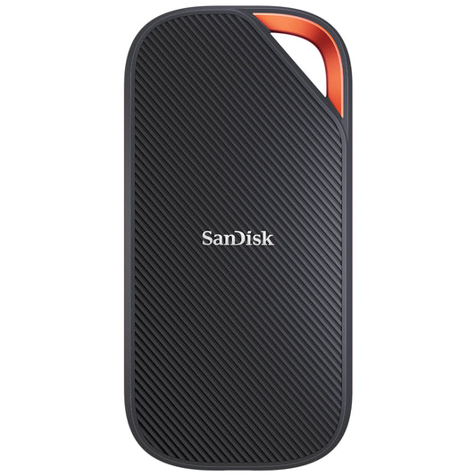 SanDisk Extreme PRO with USB4 4TB (portable SSD, up to 3,800 MB/s read speed, robust design with IP65, compatible with USB-C & Thunderbolt, silicone case & aluminum housing) - SDSSDE82-4T00-G25