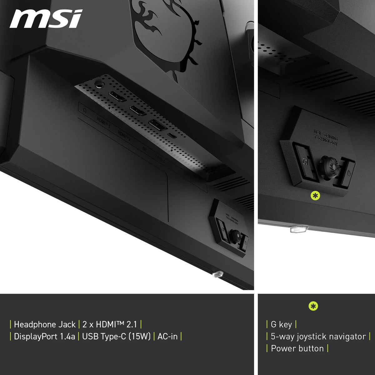 MSI MAG 322UPA QD-OLED E16 – Monitor de gaming de 32" 4K-QD-OLED cu 165 Hz, 0,03 ms, DisplayHDR True Black 400, precum și compatibilitate FreeSync Premium și G-SYNC. - 4711377389563