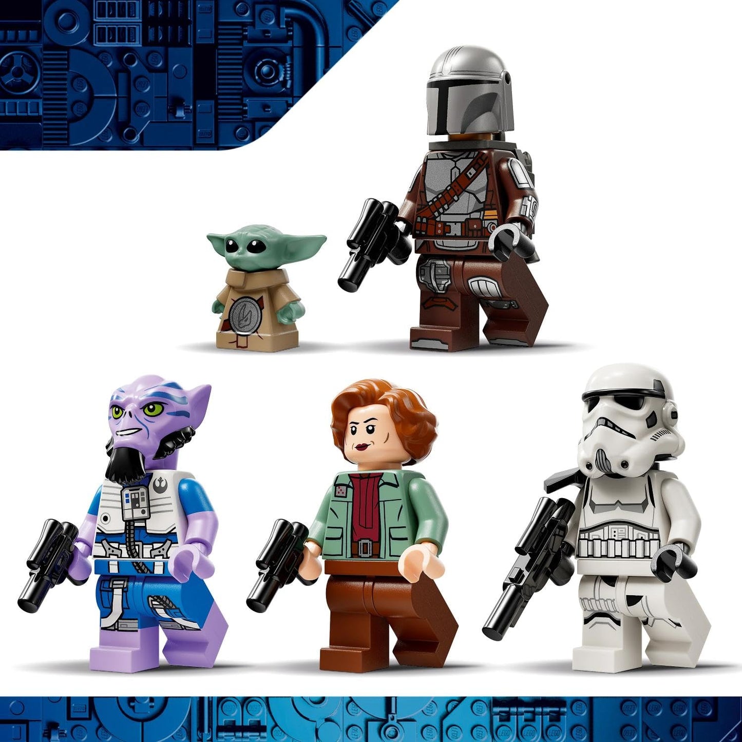 LEGO Star Wars 75447 Razor Crest - The Mandalorian and Grogu set with 4 minifigures & Grogu figure - birthday gift for boys, girls and film fans aged 10 and over