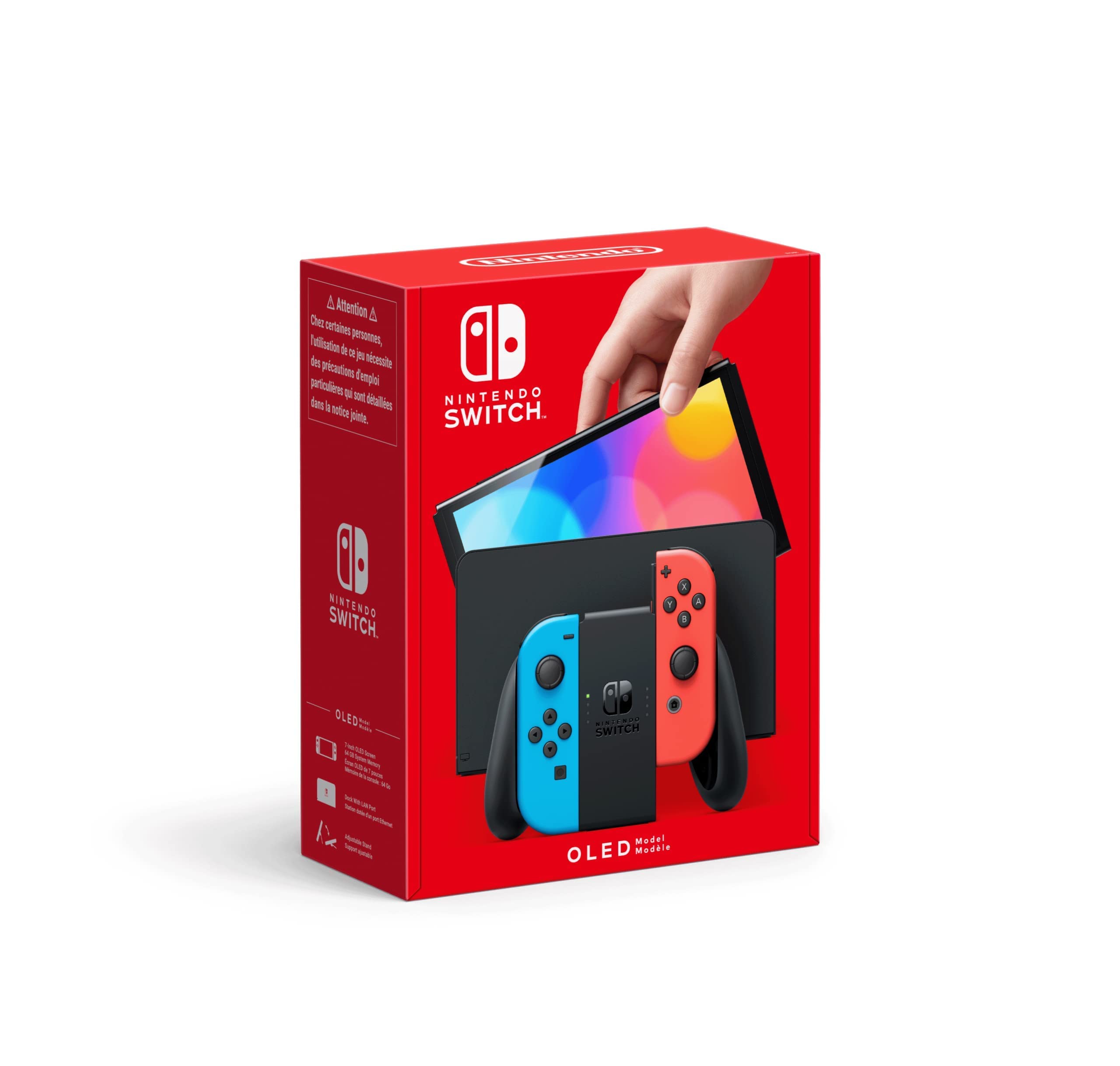 Nintendo Switch (OLED model) Neon Red/Neon Blue - HEGSKABAA