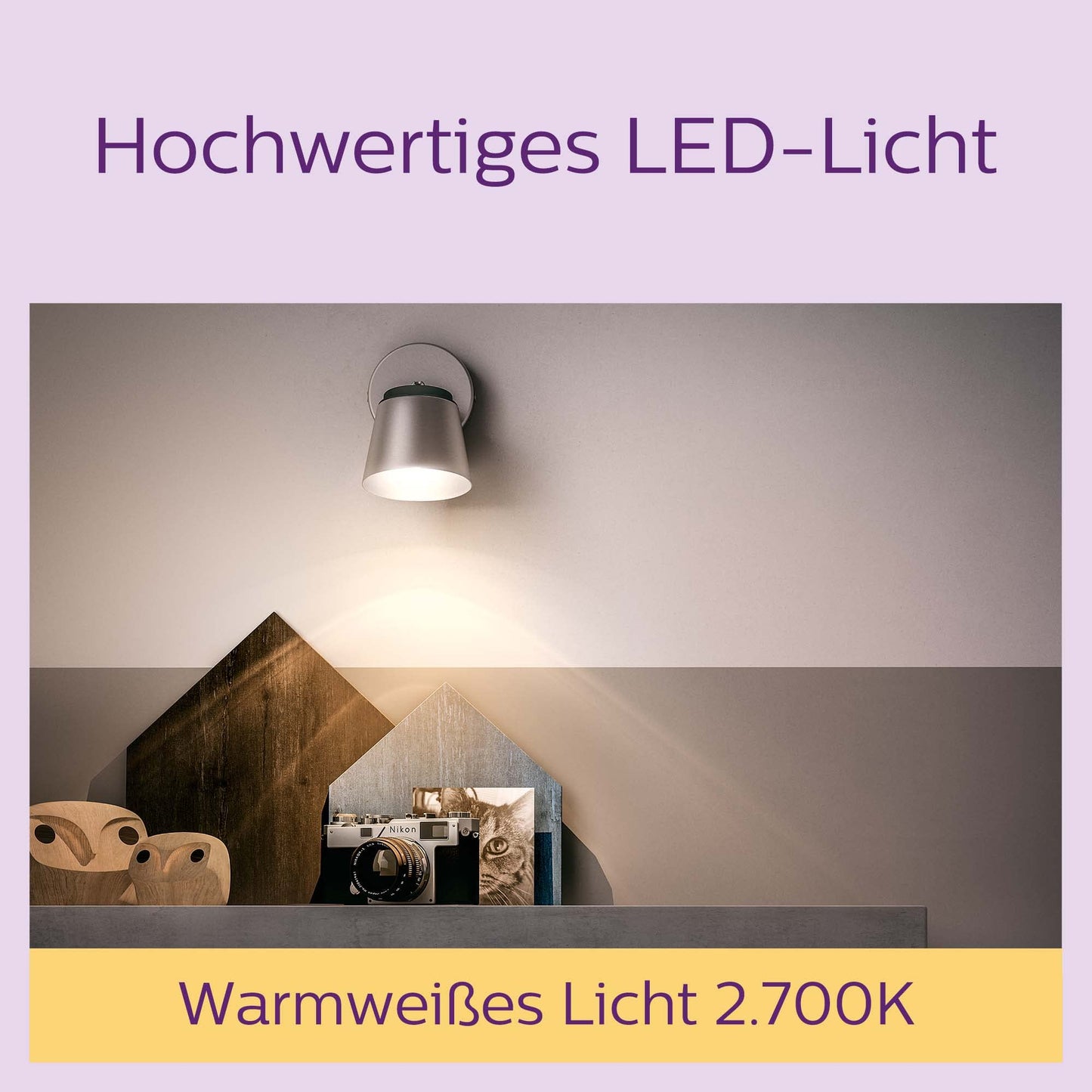 Philips LED Classic GU10 lamps pack of 6 (35 W), reflector LED spots with warm white light, energy-saving lamps with a long useful life, warm white - 929001217896