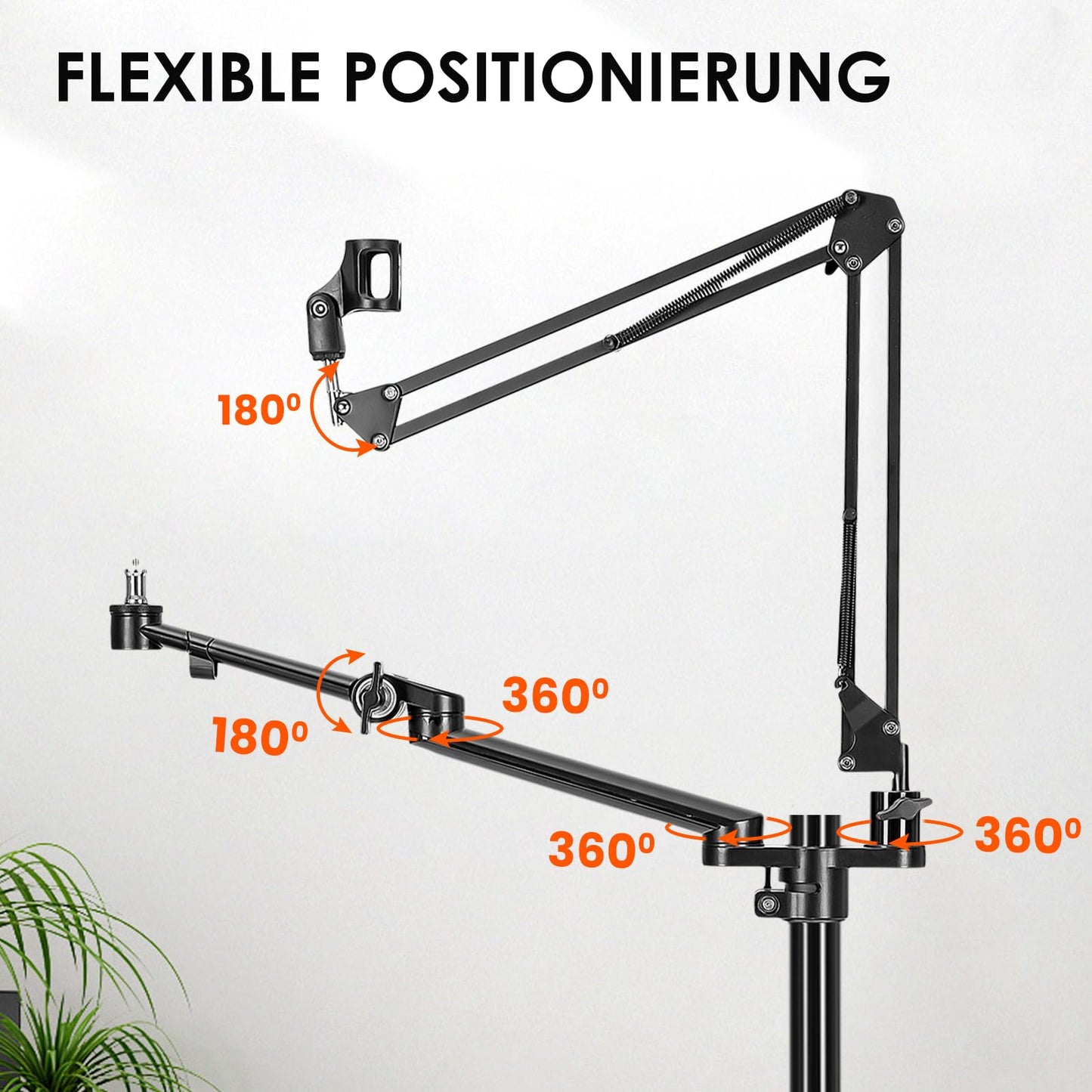 TARION Titanrig Arm Module Y: Camera Table Tripod Overhead Tripod Table Mount Clamp Tripod Flexible Joint Arm Table Mount for DSLR Cameras Ring Lights Webcam Titanrig (Y)