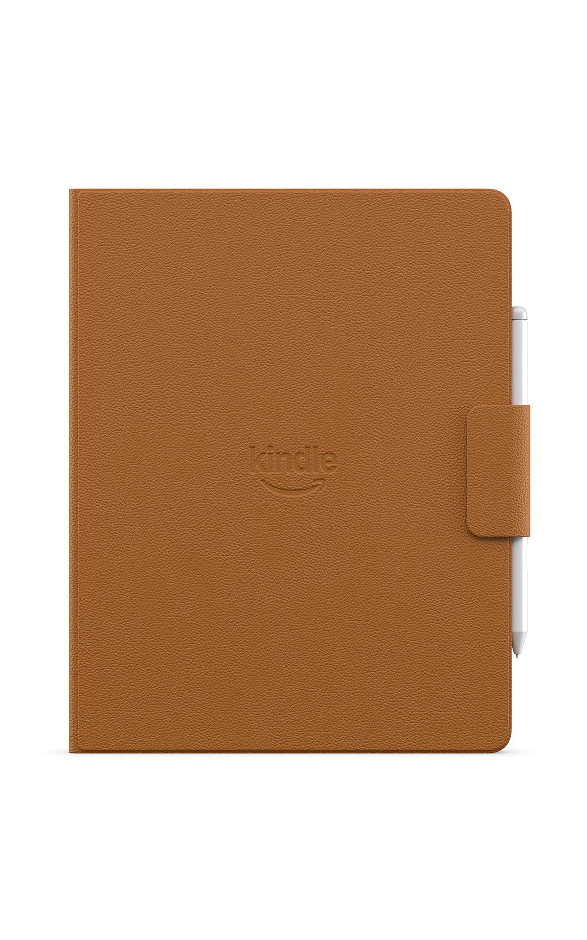 Now new: Elegant Amazon Kindle Scribe flip case with magnetic attachment, slim protective case - premium leather - 53-101640