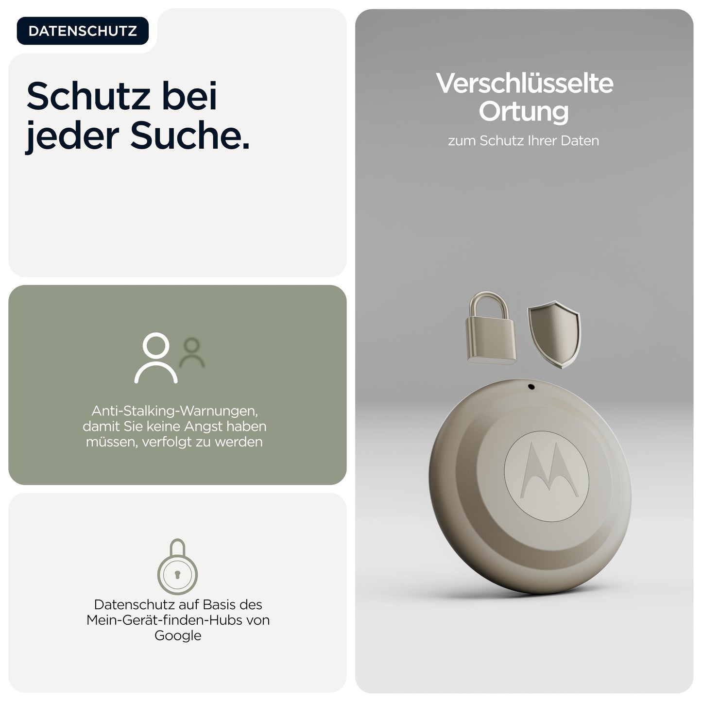Motorola Moto Tag Smart Tracker 1 Pack Android+ iOS Compatible Laurel Oak - PG38C08026