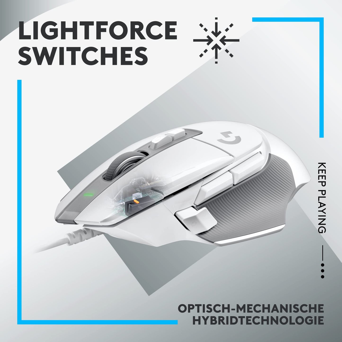 Logitech G502 X Bedrade Gamingmuis - 910-006146