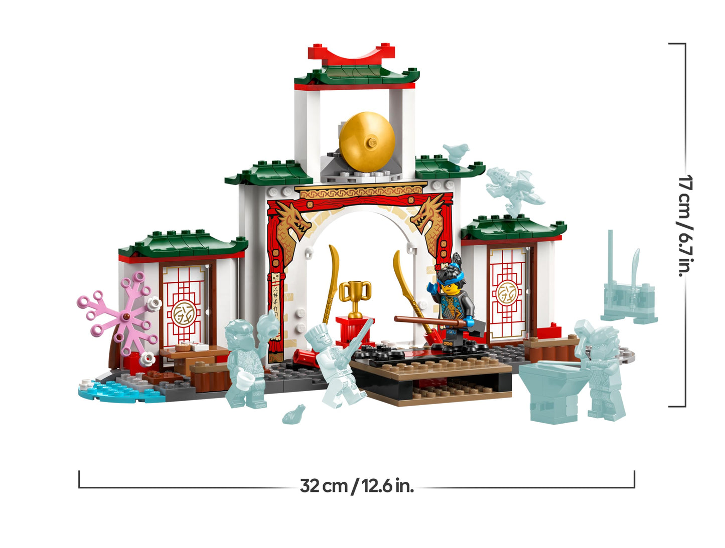 LEGO NINJAGO Spinjitzu Temple of the Ninja - Playset with 4 minifigures and 1 dragon figure - Building set - Christmas or birthday gift for boys and girls aged 4 and over 71831