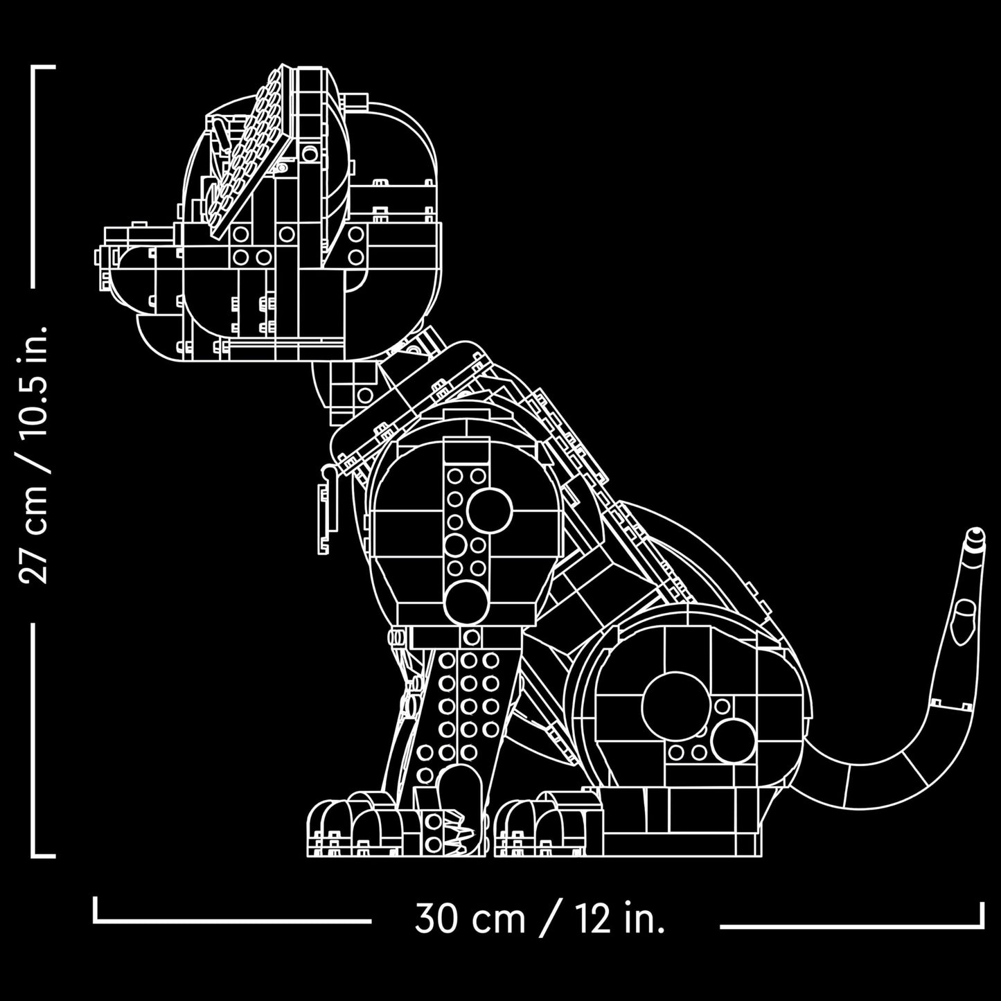 LEGO ǀ Disney Puppy from 101 Dalmatians - Individually designed building set for adults - Convertible into 6 cute dogs with rotating head and tail - DIY decoration - Gift idea for fans - 43269