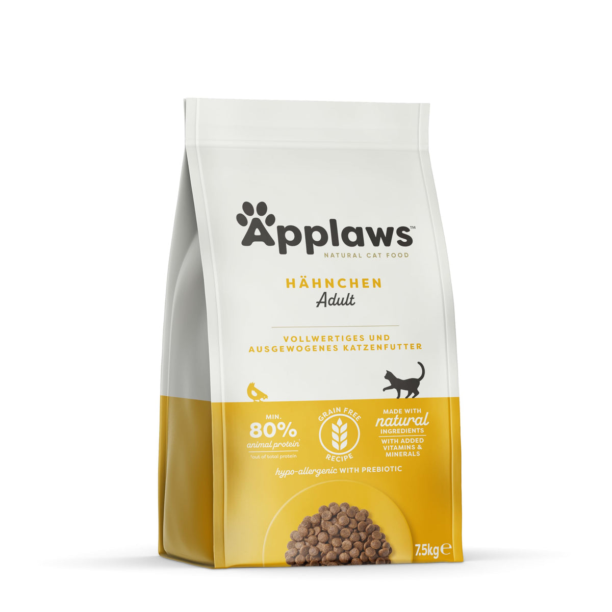 Applaws grain-free dry cat food with chicken for adult and mature cats, natural and complete (1x 7.5kg pack). - 9100934