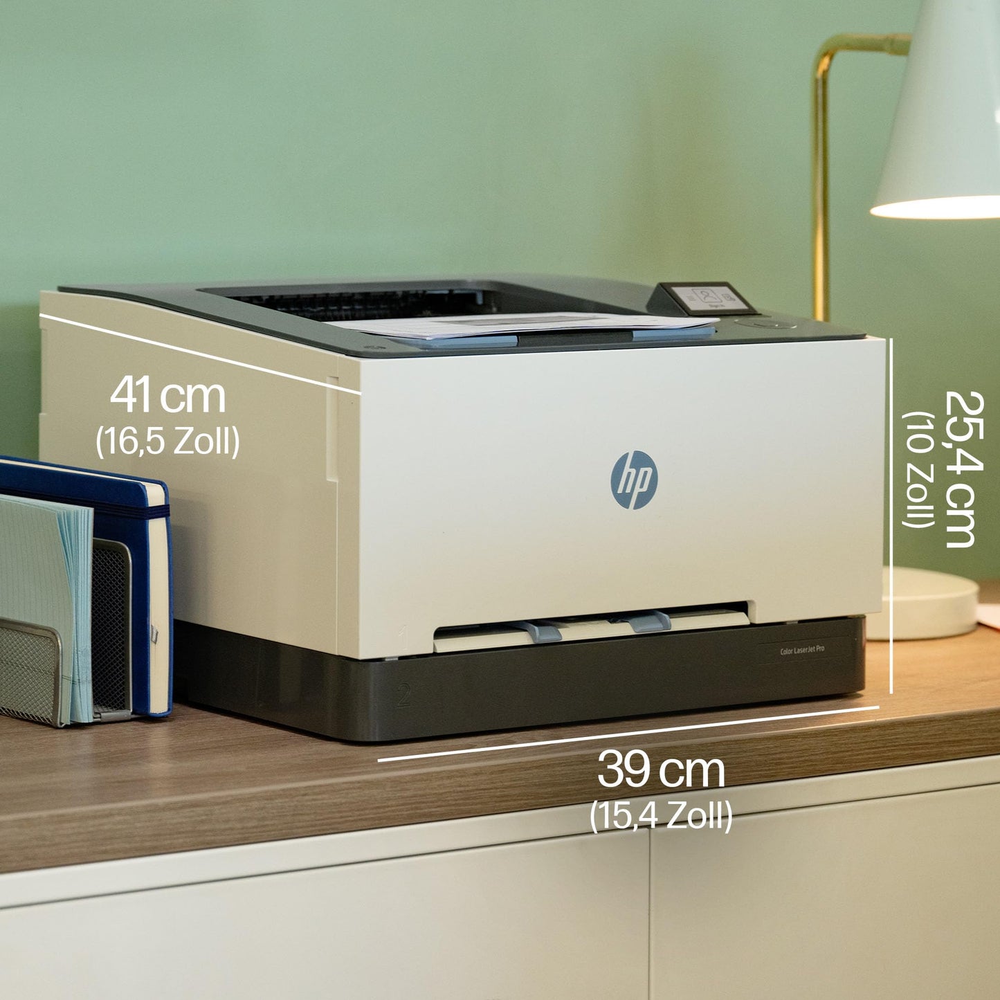 HP Color LaserJet Pro 3202dw color laser printer, automatic two-sided printing, high print speed, Wi-Fi, high-speed USB, Ethernet, Wolf Pro Security, designed for workgroups - 499R0F#B19