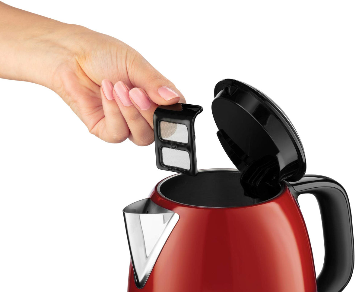 Russell Hobbs Colours+ Kettle, Stainless Steel Red, 1 l, 2400 Watt - 24991-70