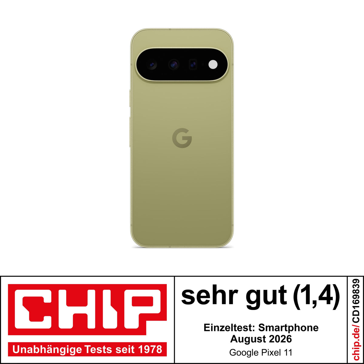 Google Pixel 11 - Smartphone without SIM lock - Pistachio, 512GB - GA11817-GB