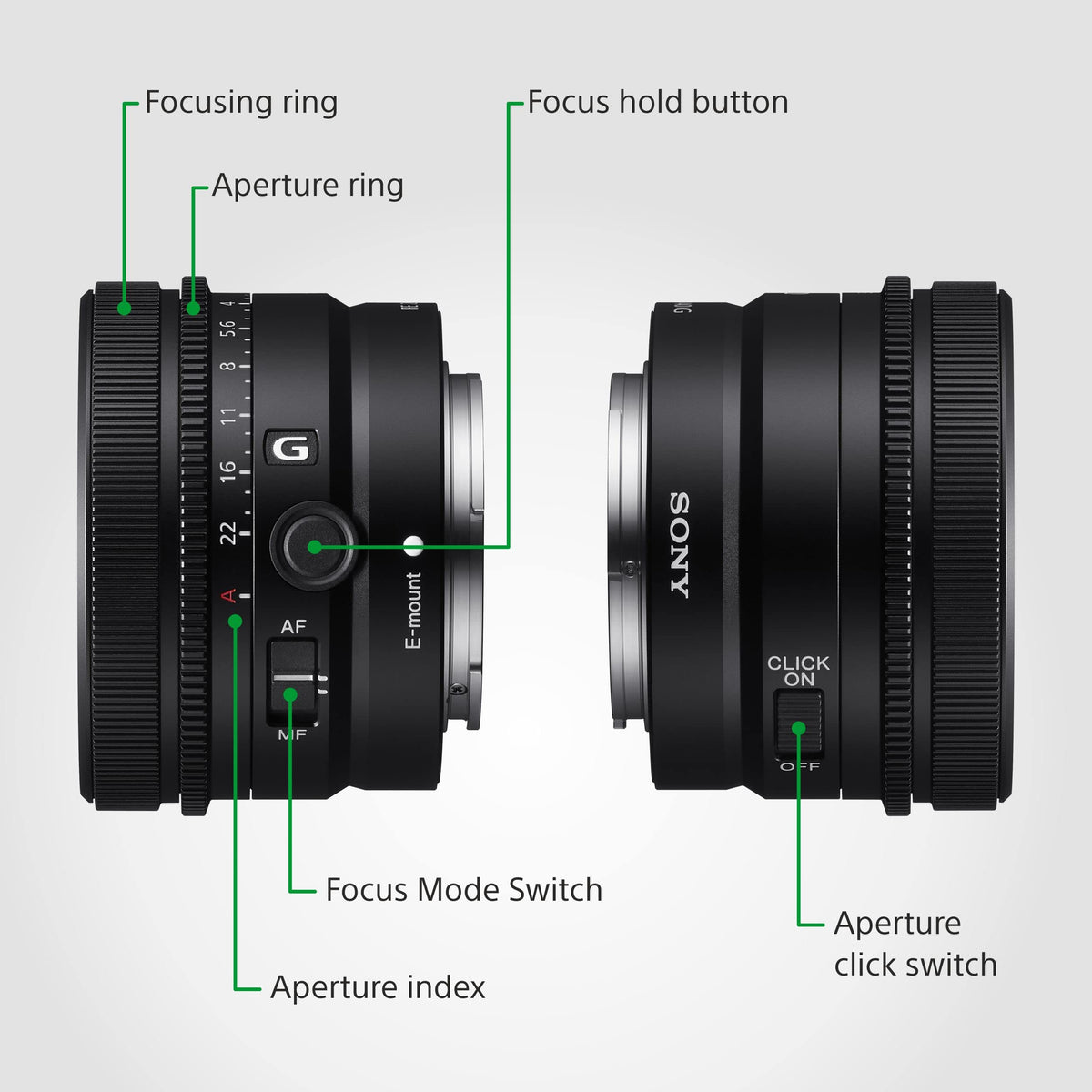 Sony SEL40F25G – FE 40 mm F2.5 G Full-Frame Prime Lens (Premium G Series, E-Mount, compact & lightweight, compatible with Sony A7 Series & ZV-E1, A6000 Series & ZV-E10) - SEL40F25G.SYX