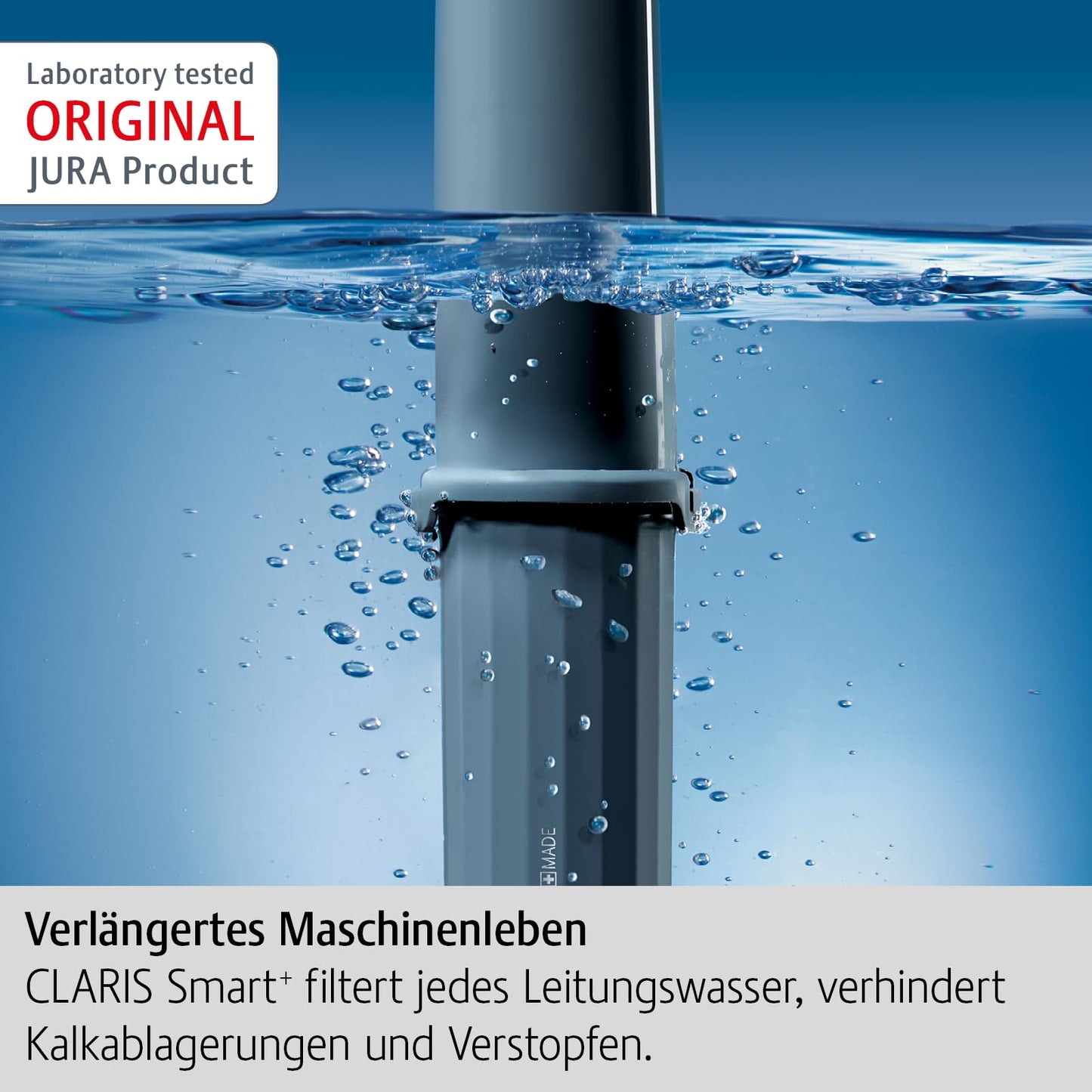 JURA original - CLARIS Smart+ filter cartridge with automatic filter recognition - TÜV-certified hygiene - pack of 4 - 25066