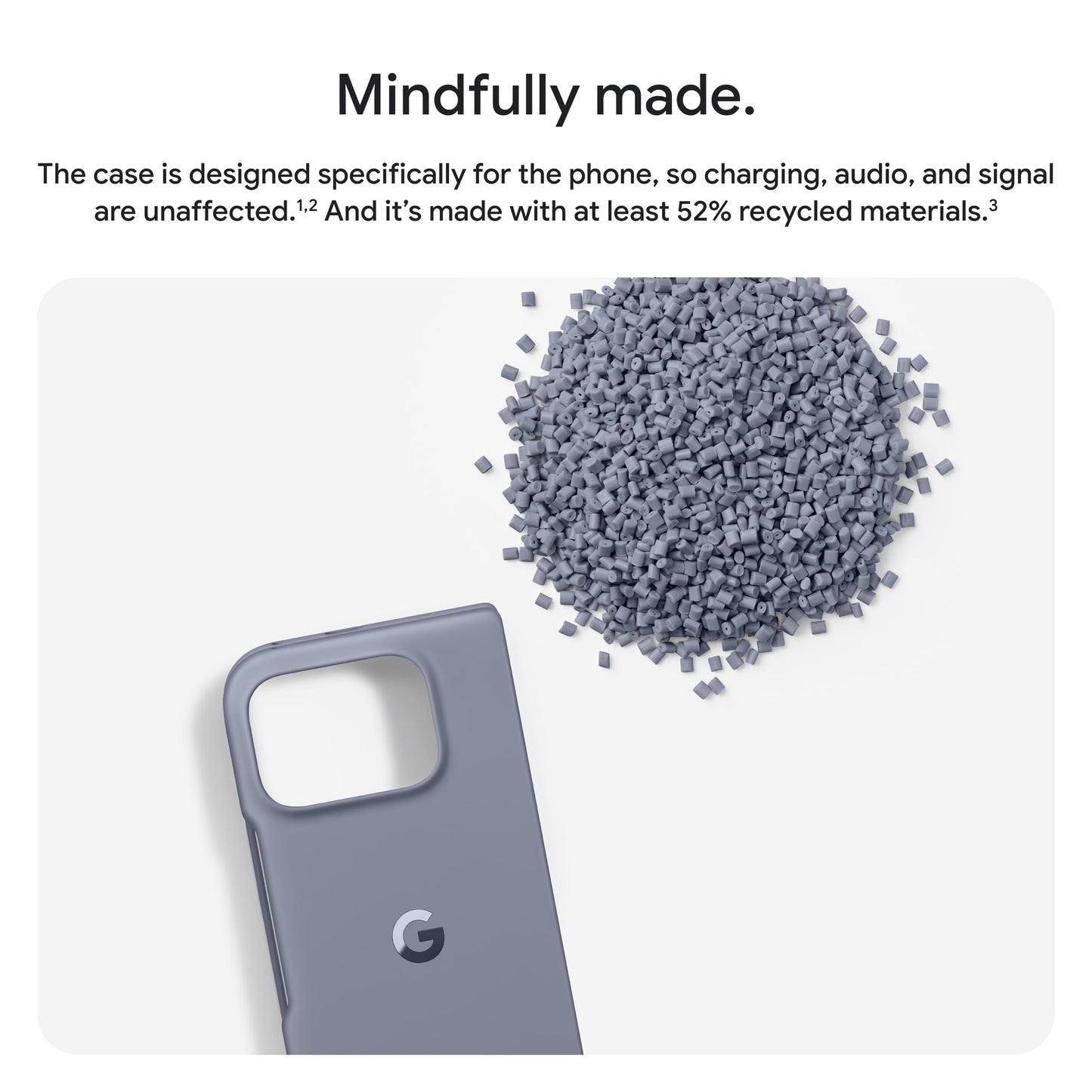 Case with Pixelsnap for Google Pixel 10 Pro Fold - Durable Protection - Stain-Resistant Silicone - Google Pixel Case - Obsidian (Made by Google) - GA09846-WW