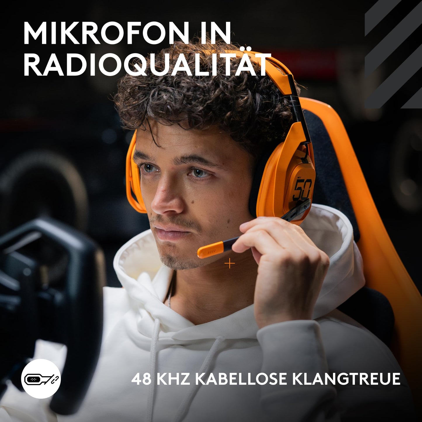 Logitech G Astro A50 X Lightspeed wireless gaming headset McLaren Edition + base station, PRO-G Graphene, PLAYSYNC for Xbox Series - 939-002238