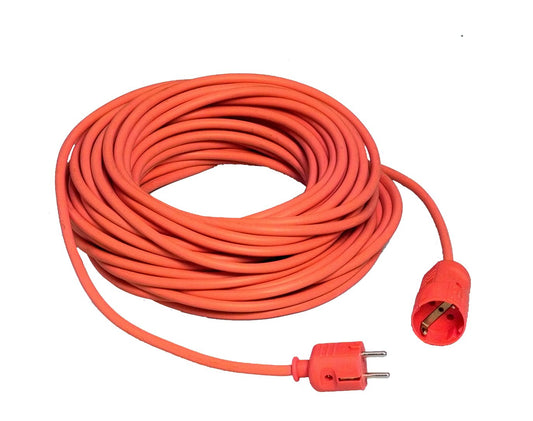 UNITEC Schuko extension H05VV-F 3G1.5mm², 25m, orange - 46452