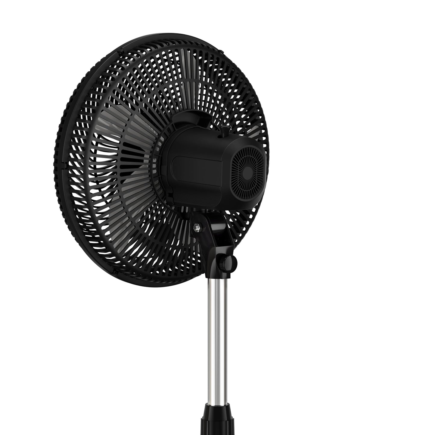 Rowenta Turbo Essential Pedestal Fan - powerful table/stand fan with 3 speed levels, quiet 58 dB, height adjustable & oscillating, compact for office, living room/bedroom, VU3110F3