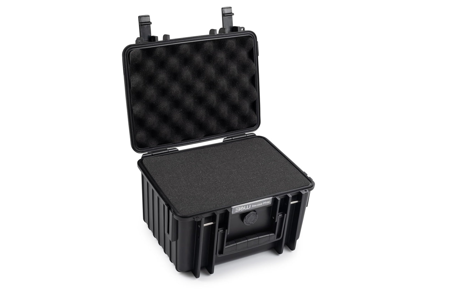 B&W International multi-purpose case Outdoor 2000 (PP.66) black - with cube foam - waterproof (IP67), dustproof, impact-resistant, extremely robust - 2000/B/SI
