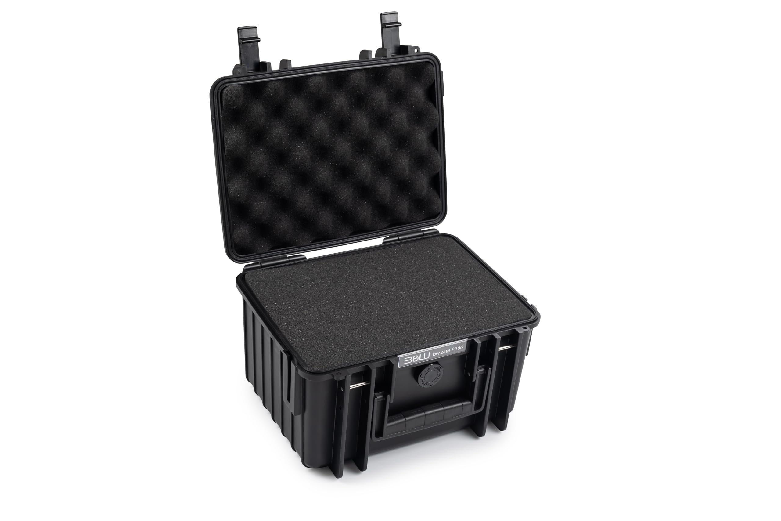 B&W International multi-purpose case Outdoor 2000 (PP.66) black - with cube foam - waterproof (IP67), dustproof, impact-resistant, extremely robust - 2000/B/SI
